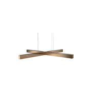 X model cordless ø 100cm Pendel Bruneret messing