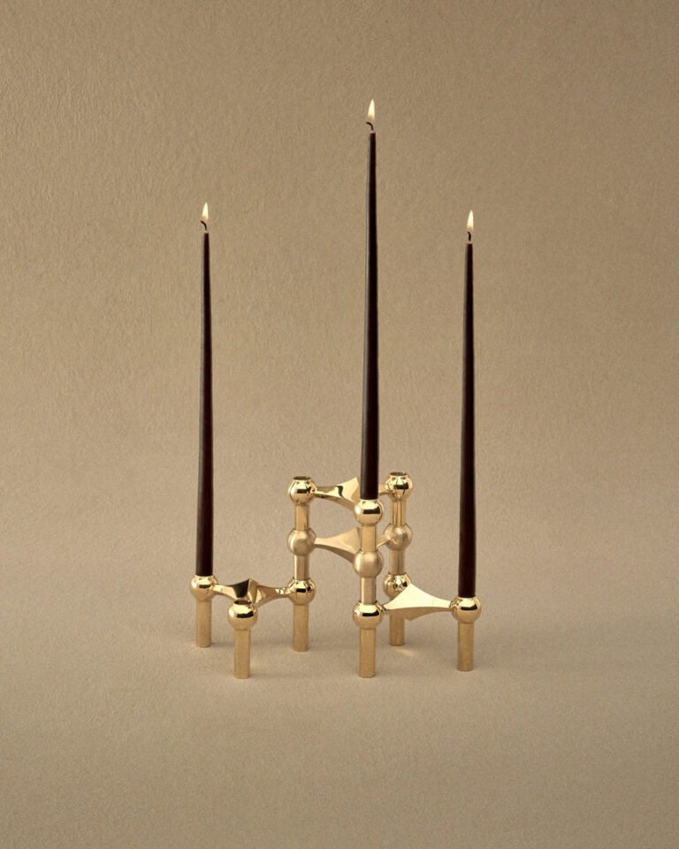 Stoff Nagel Candle Holder 3pak