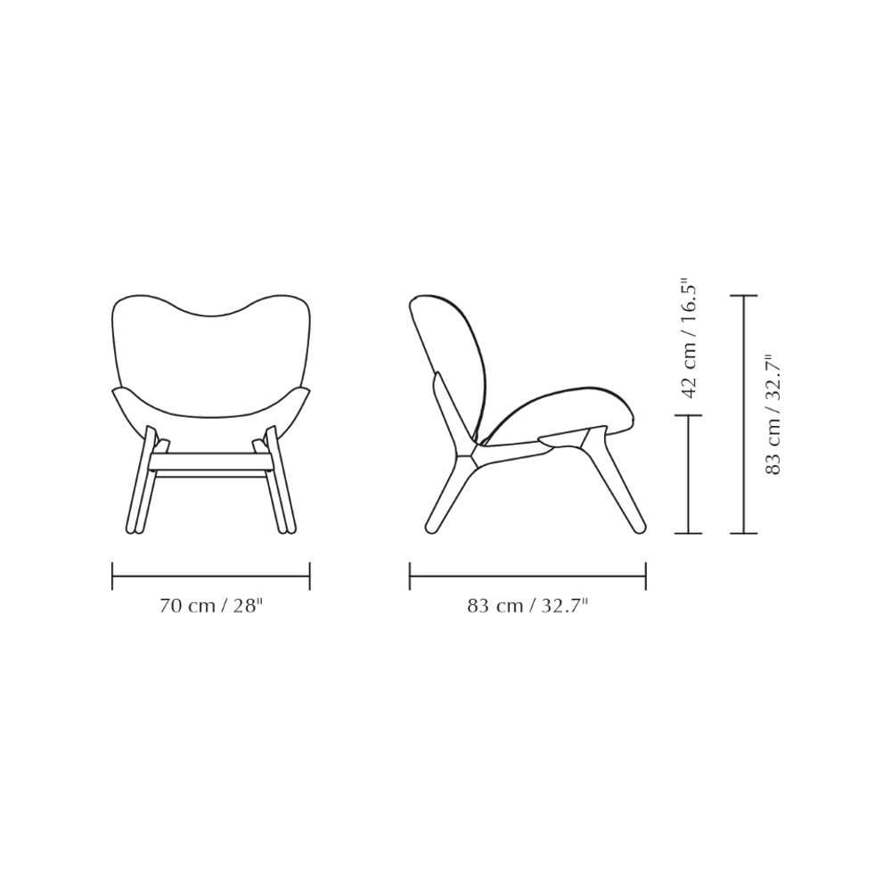 Umage A Conversation Piece lænestol m/lav ryg  Sterling