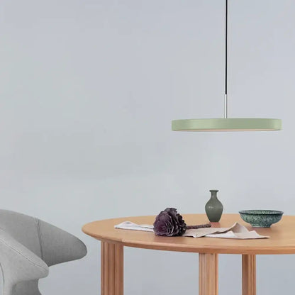 Asteria Medium Nuance Olive - Steel Top 43 x 14 cm, 2.7m cordset Pendel
