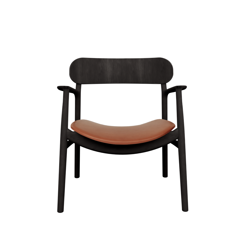 Bent Hansen Asger Lounge Chair - Sortbejdset eg