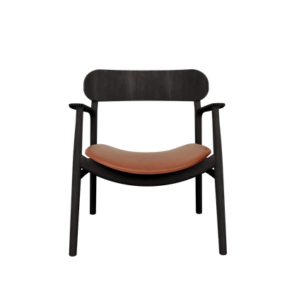 Bent Hansen Asger Lounge Chair - Sortbejdset eg