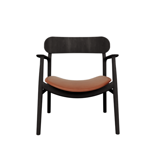 Bent Hansen Asger Lounge Chair - Sortbejdset eg