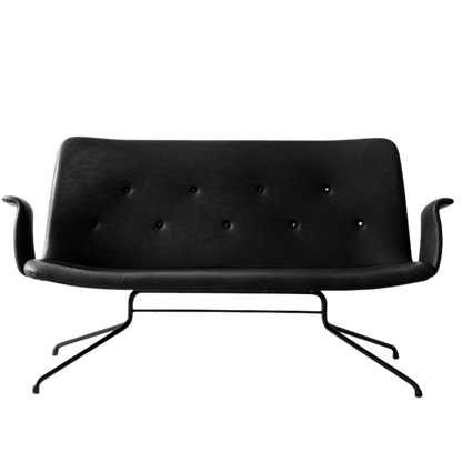 Bent Hansen Primum sofa med armlæn - Sort - L140 cm