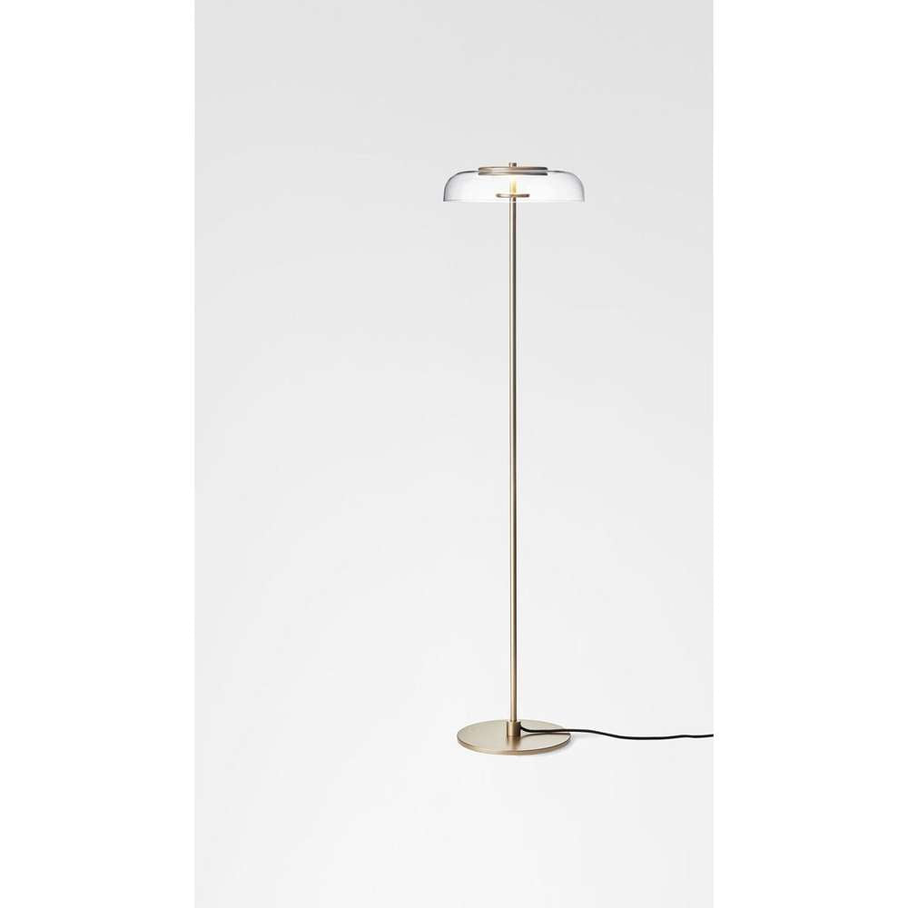 Blossi floor, nordic gold / clear, incl. dimmable switch Gulvlampe