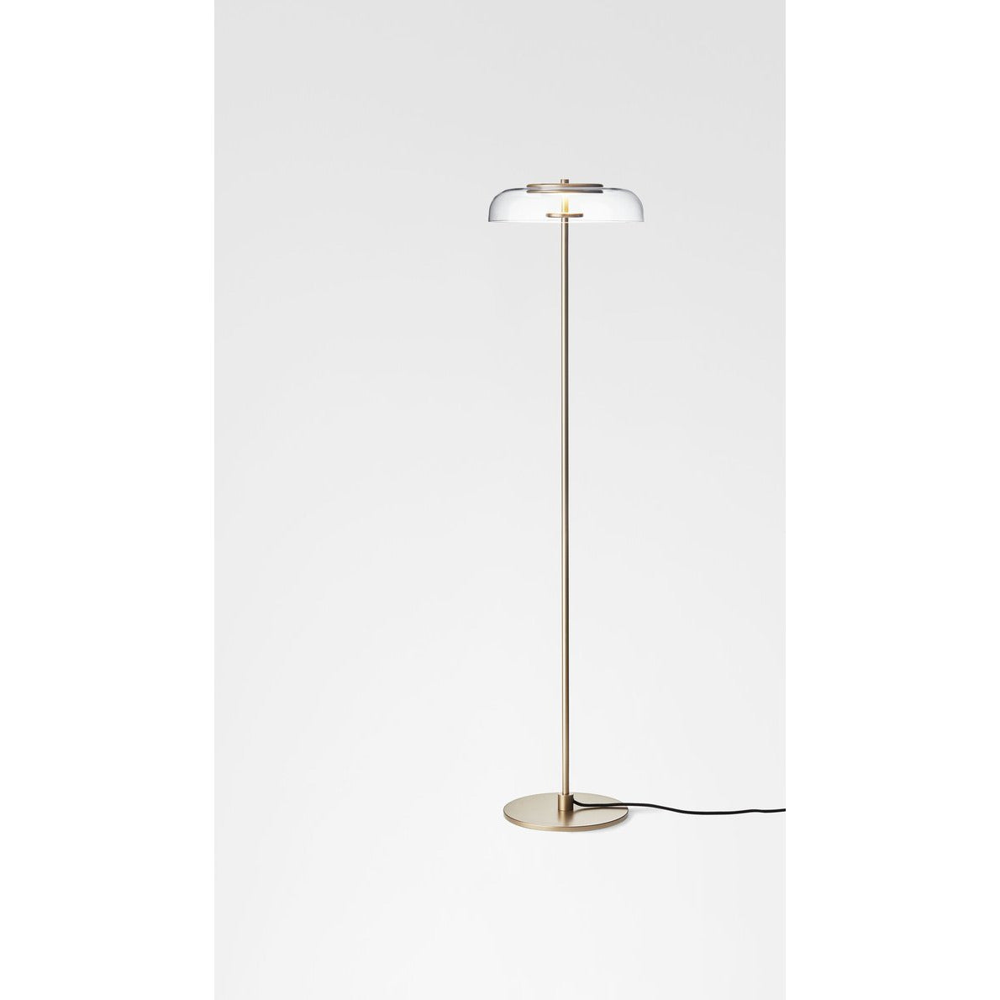 Blossi floor, nordic gold / clear, incl. dimmable switch Gulvlampe Gulvlampe