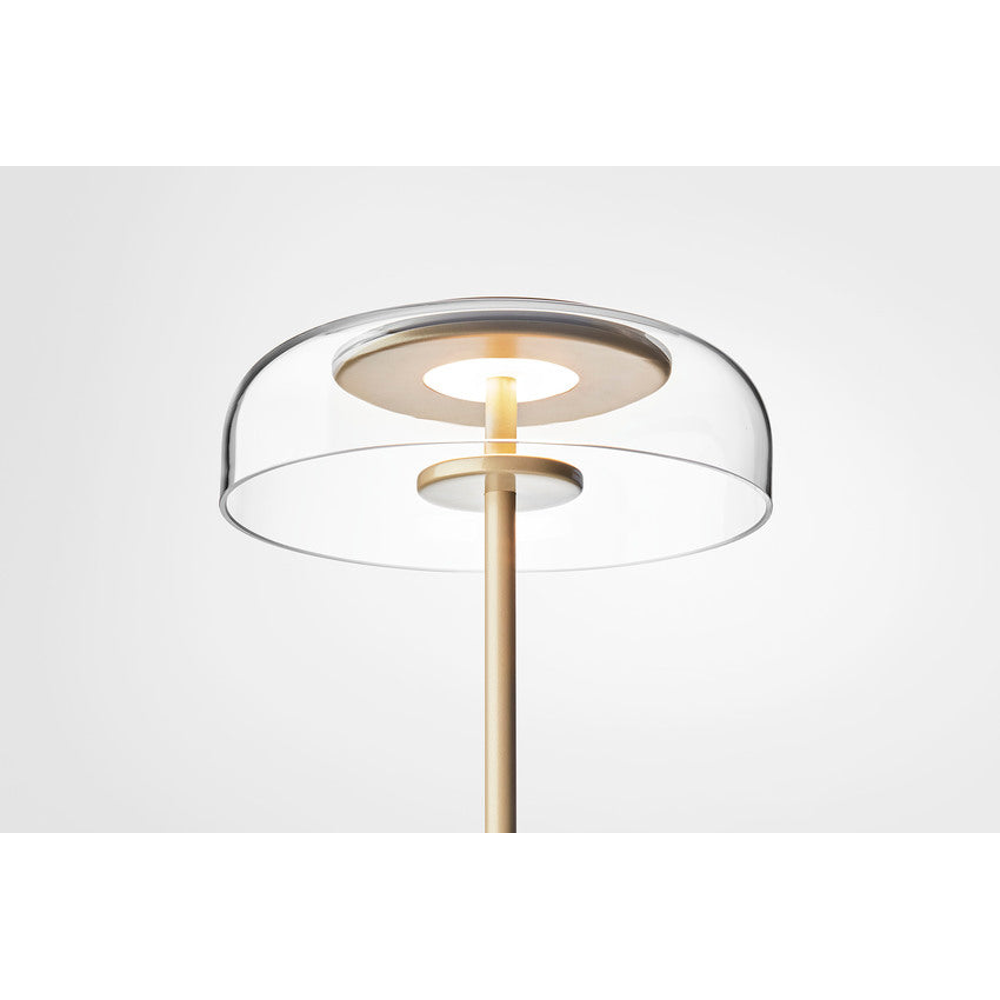 Blossi table, nordic gold / clear, incl. dimmable switch Bordlampe Bordlampe