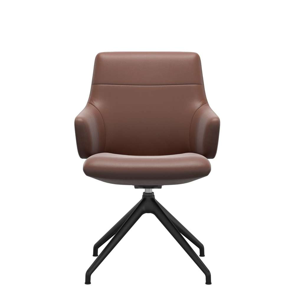 Stressless Chilli low D350 m/ armlæn - Cognac/sort - Paloma | Copper, Mat sort