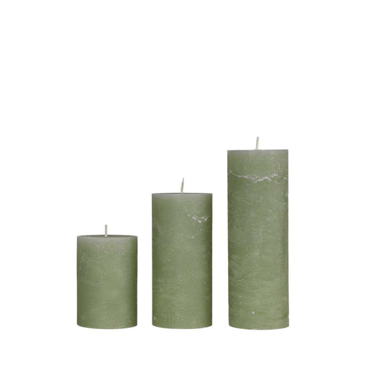 Cozy Living Rustic bloklys - Forest green - Ø7 x H10