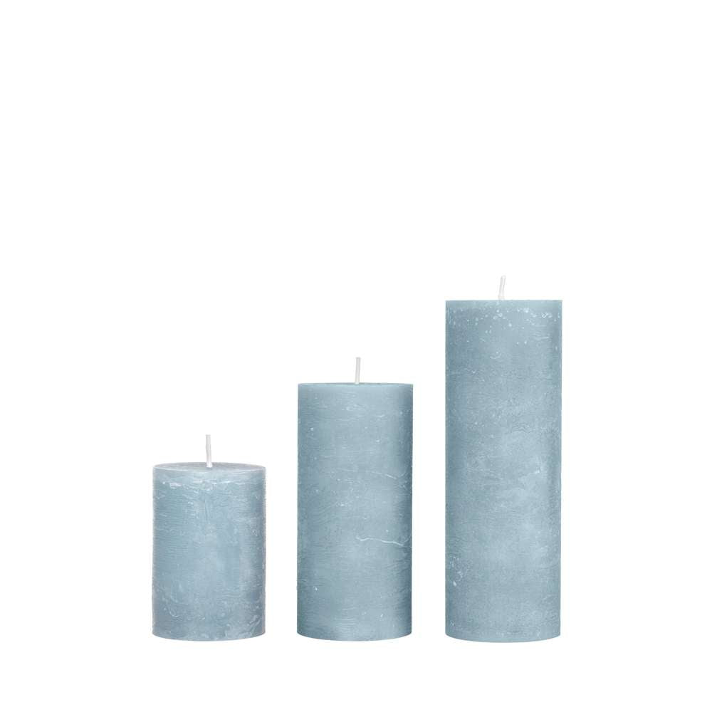 Cozy Living Rustic bloklys - Poetic blue - Ø7 x H10