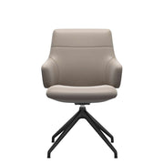 Stressless Chilli low D350 m/ armlæn - Cognac/sort - Paloma | Dark Mushroom, Mat sort