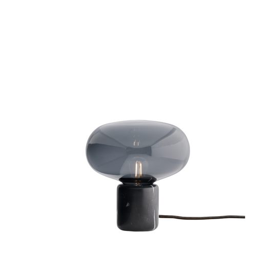 Karl-johan Bordlampe Sort Marmor Bordlampe