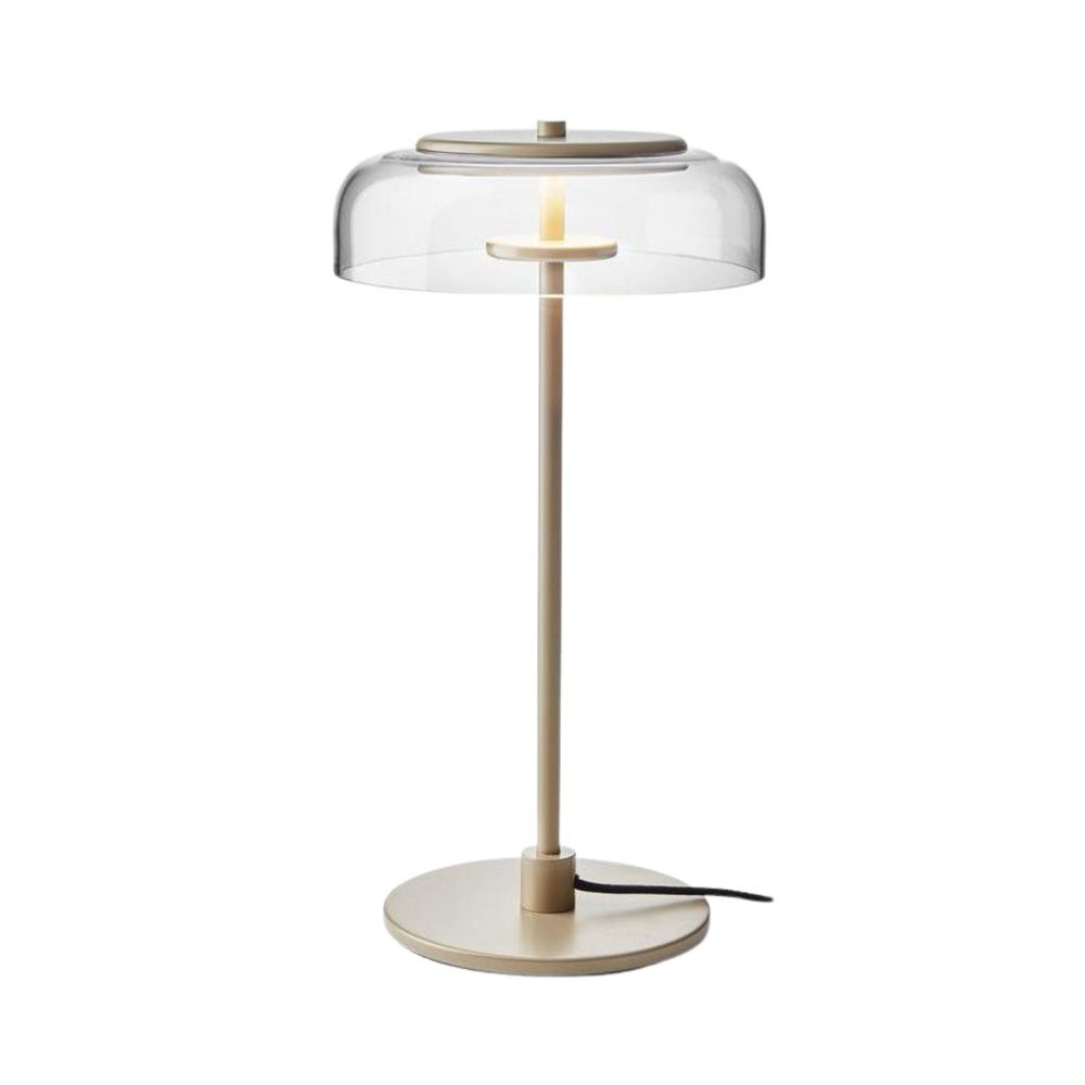 Blossi table, nordic gold / clear, incl. dimmable switch Bordlampe Bordlampe