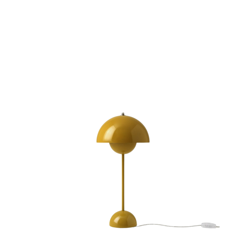 Flowerpot vp3 Bordlampe sennepsgul