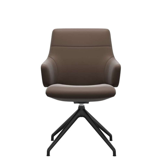 Stressless Chilli low D350 m/ armlæn - Cognac/sort - Paloma | Espresso, Mat sort