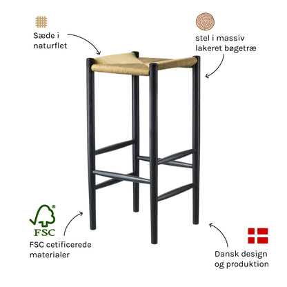 FDB J164B barstol Jørgen Bækmark