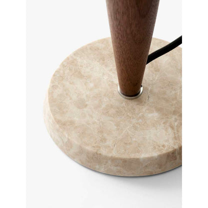 Herman SHY3, Opal Glass w. Oiled Walnut & Cream Marble