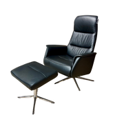 Ara lænestol M slimline incl skammel