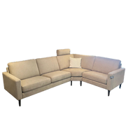 Lindholm hjørnesofa m/ puffend (H) u. nakkestøtte
