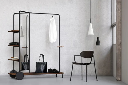 Host Wardrobe, walnut fra Stellar Works