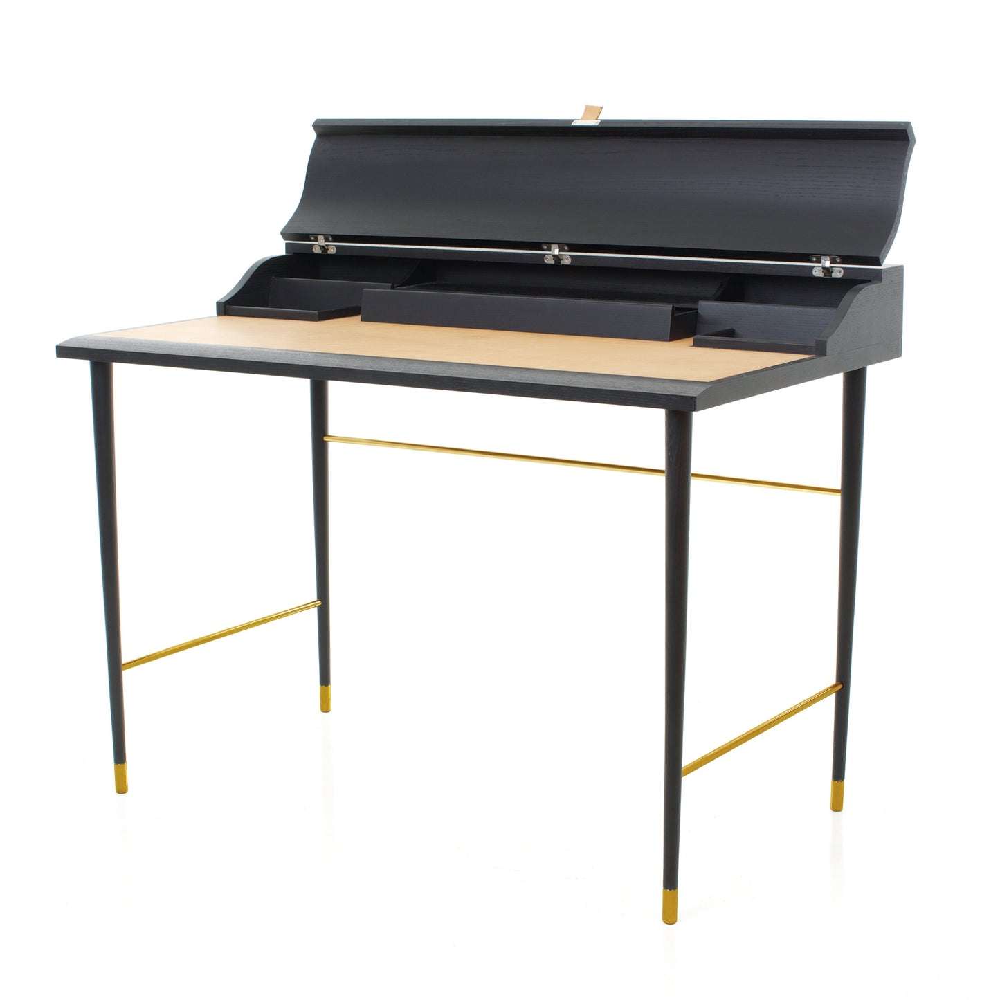 Laval Writing Desk in Black Painted Oak by Stellar Works