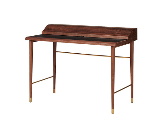 Laval Writing Desk, Walnut by Stellar Works