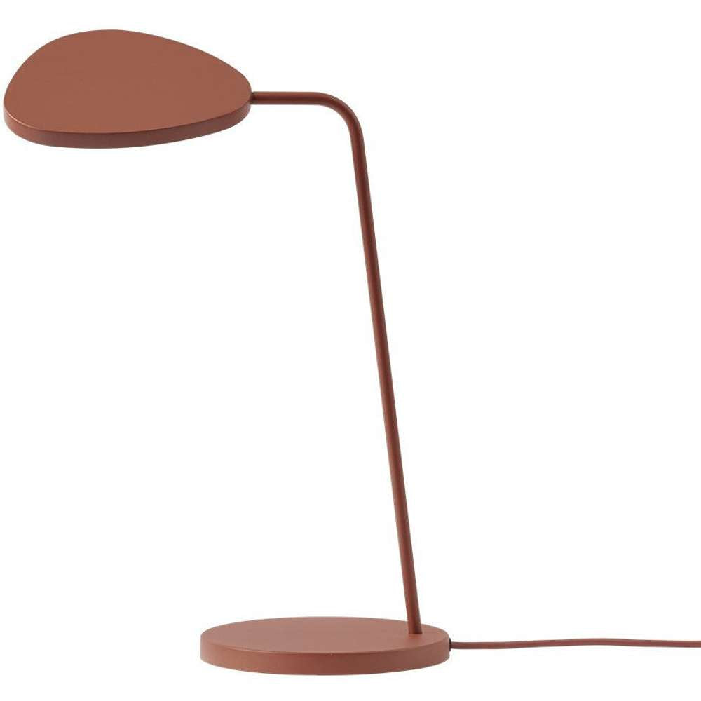 Leaf bordlampe kobber brun Skrivebordslampe