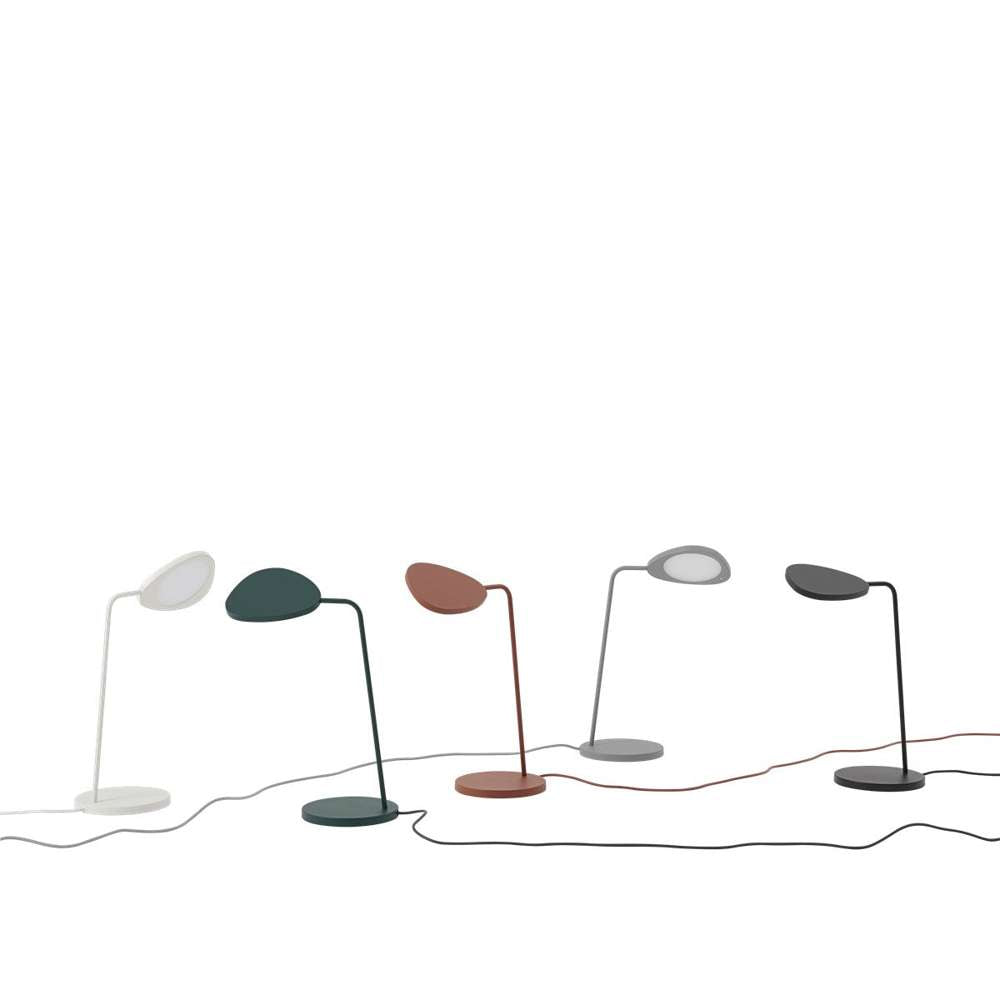 Leaf bordlampe grå Skrivebordslampe
