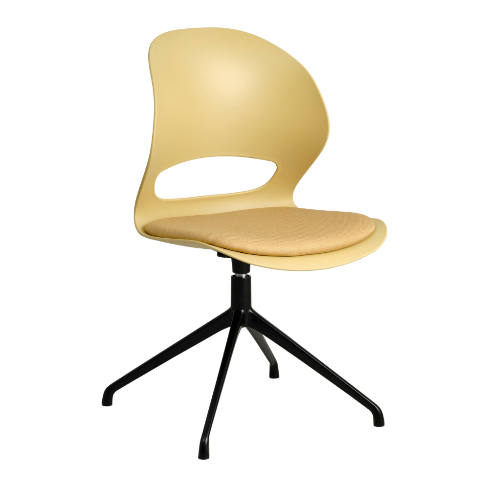 Lexpo Linea spisebordsstol med pude og swivel stel