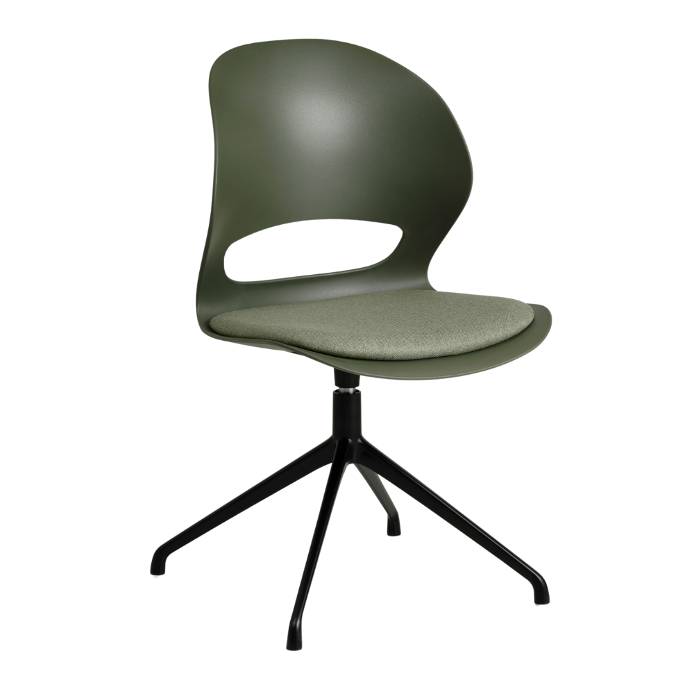 Lexpo Linea spisebordsstol med pude og swivel stel
