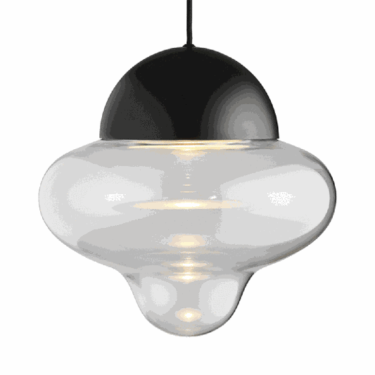 Design by us nutty clear pendant ø: 18,5 cm - clear/black Pendel