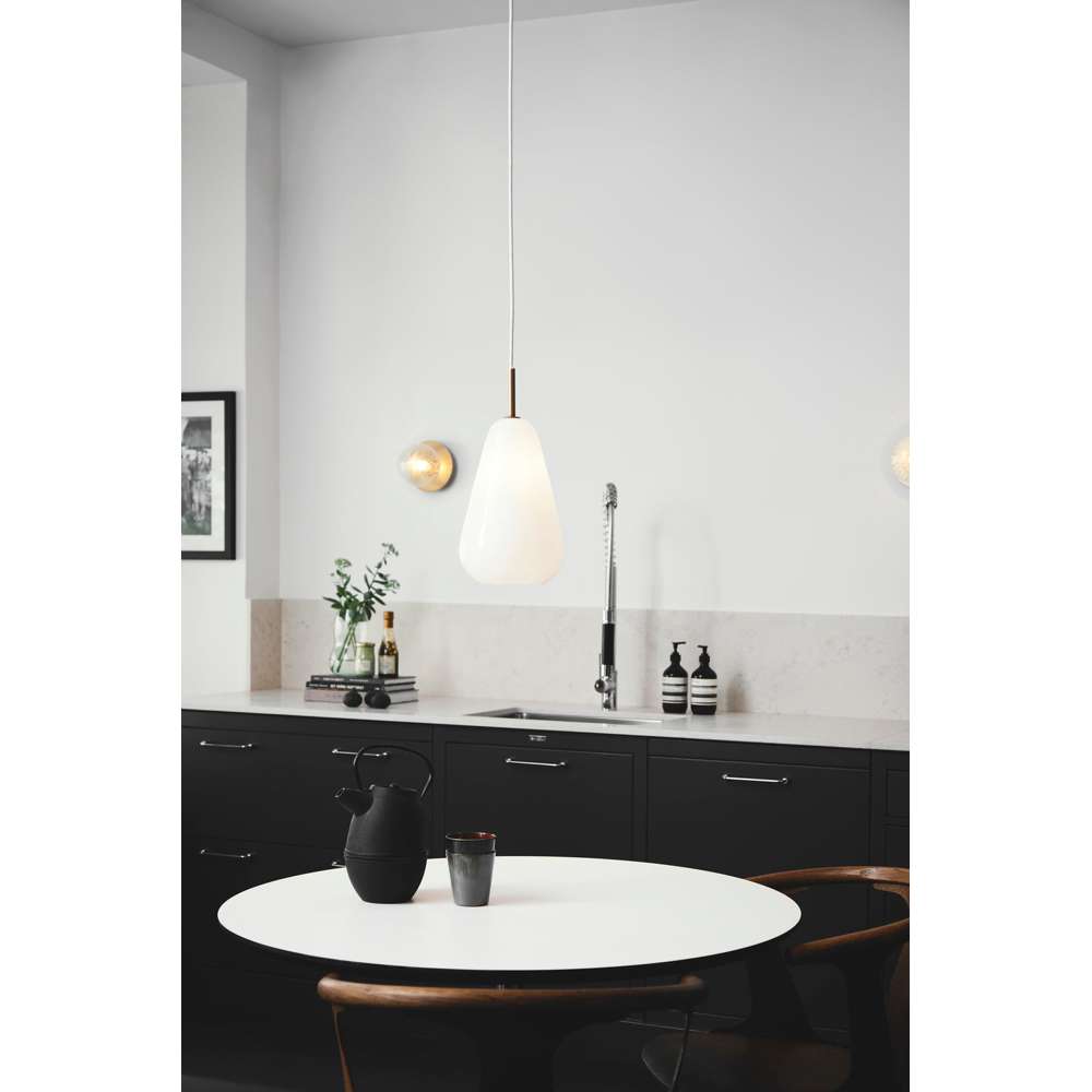 Anoli 1 medium, nordic gold / opal Pendel