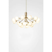 Apiales 18, brushed brass / opal Pendel