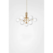 Apiales 9, brushed brass / opal Pendel