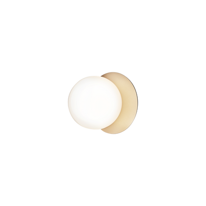 Liila 1 medium, nordic gold / opal, ip44 Væglampe Væglampe