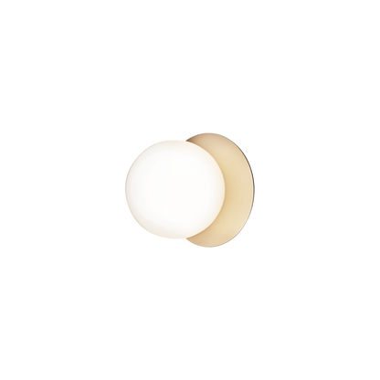 Liila 1 medium, nordic gold / opal, ip44 Væglampe Væglampe
