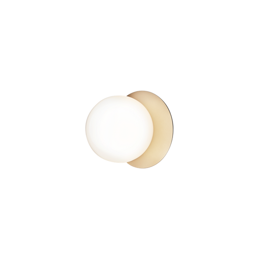Liila 1 medium, nordic gold / opal, ip44 Væglampe Væglampe