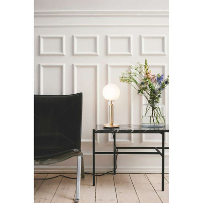 Miira table, brass / opal Bordlampe