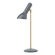 Oblique bordlampe messing flintgrå Bordlampe Bordlampe