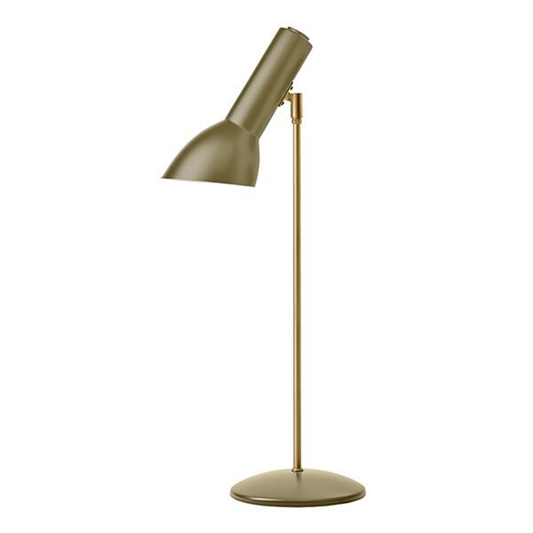 Oblique bordlampe messing olivengrøn Bordlampe Bordlampe
