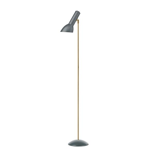 Oblique gulvlampe messing flintgrå Gulvlampe Gulvlampe