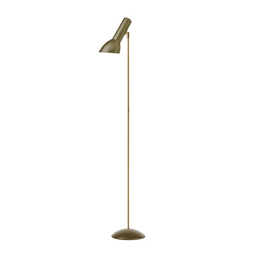 Oblique gulvlampe messing olivengrøn Gulvlampe Gulvlampe