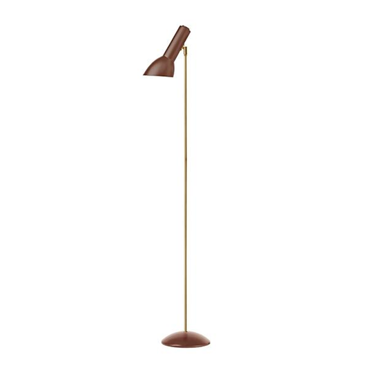 Oblique gulvlampe messing teglrød Gulvlampe Gulvlampe