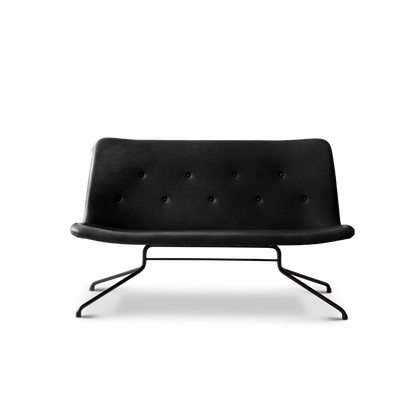 Bent Hansen Primum sofa uden armlæn - Sort - L123 cm