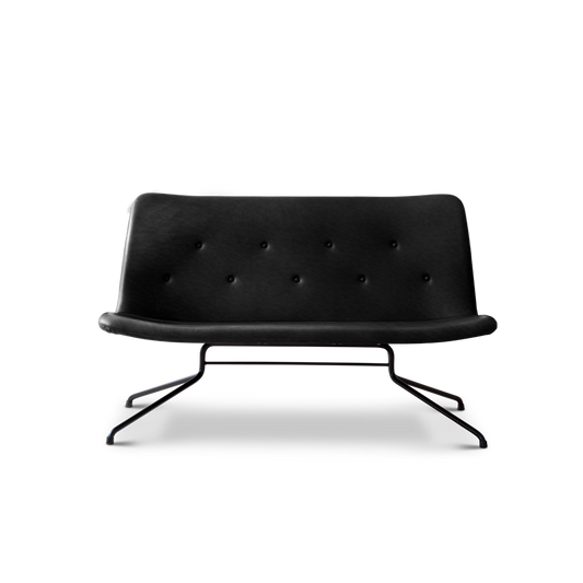 Bent Hansen Primum sofa uden armlæn - Sort - L123 cm