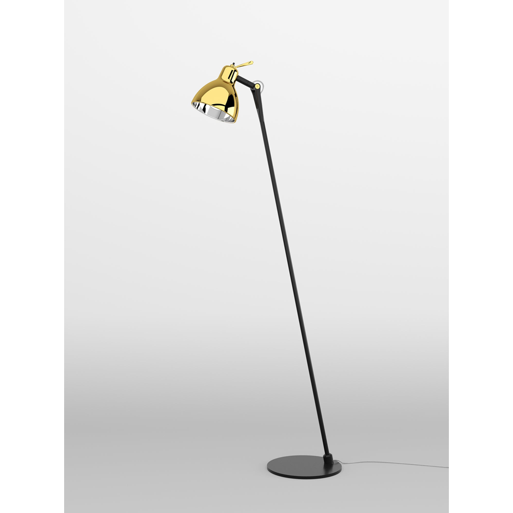 Luxy glam f0 gulvlampe sort/guld Gulvlampe Gulvlampe