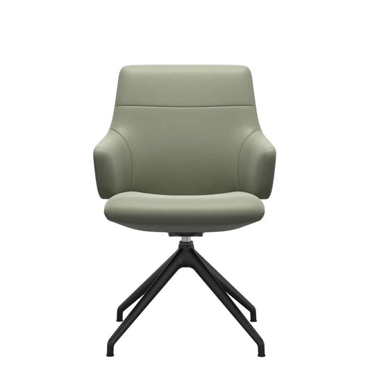 Stressless Chilli low D350 m/ armlæn - Cognac/sort - Paloma | Shadow Green, Mat sort