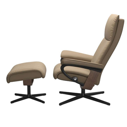 Stressless® Aura (M) Cross lænestol - Funghi