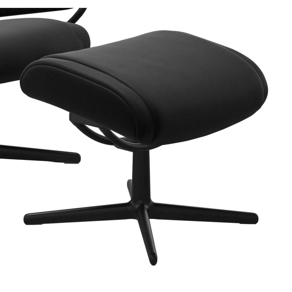 Stressless® Paris Cross skammel - Black