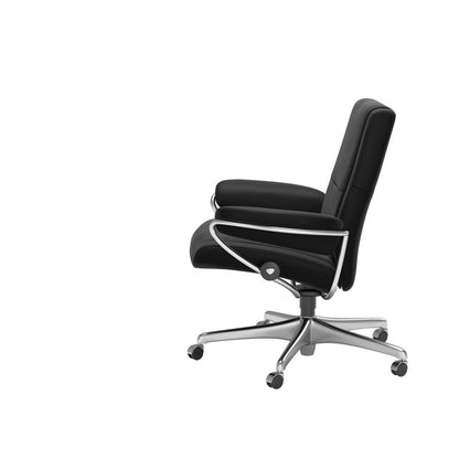 Stressless® Paris Home Office kontorsol m. lav ryg - Black